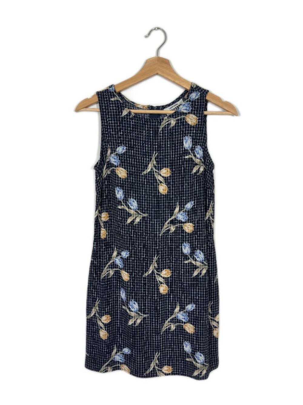 California Concepts Y2K Tulip Floral Dress Size 3 Plaid Flowy Party Event Show